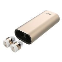 Beat-in Wireless Earphone Power Bank Bluetooth 4.1 Compatible Left and Right Complete Independent Type BI9315 (Gold)