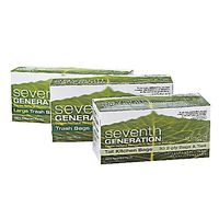 Seventh Generation Recycled Plastic Kitchen Tall Trash Bags - 13 Gallon (6 Boxes)