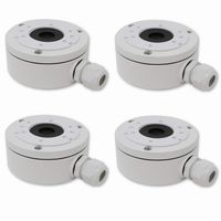 DS-1280ZJ-XS Aluminum Bracket Junction Back Box for Hikvision DS-2CD2042WD-I, 2CD20xx Series Bullet Cameras (4 Pack)