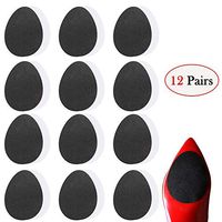 Self-Adhesive Non-Skid Shoe Pads 12 Pairs, Anti Slip Noise Reduction Shoes Pads Shoe Grips for Shoes, Anti-Shedding Skid Proof Rubber Sole Protectors for High Heels, Anti-Shedding Non-Slip