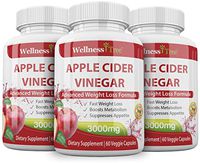 Apple Cider Vinegar Capsules - Extra Strength 3000mg - Apple Cider Vinegar Pills for Weight Loss, Blood Sugar, Detox & Digestion (3 Pack)