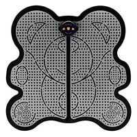 JJDD'G EMS Foot Massager, Portable Electric Foot Massage Mat, Acupressure, 6 Modes, Automatic, kneading, Pressing, Tapping for Blood Circulation Improve, Pain Relief,Black