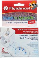 Fluidmaster 8302P8 Flush 'n Sparkle Automatic Toilet Bowl Cleaning System Refills, Bleach 5 Pack of 2