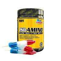 Man Sports ISO-Amino BCAA Amino Acid Powder, Blue Bomb-Sicle, 30 Servings, 210 Grams