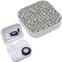 Portable Contact Lens Case Box Travel Kit Mirror + Bottle + Tweezers Container Holder [ Irregularity Elements Broken ]
