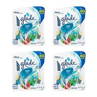 Glade PlugIns Scented Oil Air Freshener Refill, Aruba Wave, 1.34 fl. oz. - 4 Pack