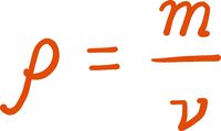 hBARSCI Density Equation Vinyl Decal - 5 Inches - for Cars, Trucks, Windows, Laptops, Tablets, Outdoor-Grade 2.5mil Thick Vinyl - Orange
