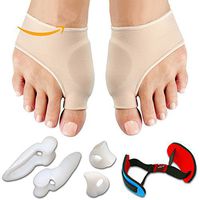 Heryaa Orthopedic Bunion Correction Pedicure Socks Silicone Hallux Valgus Corrector Braces Toes Separator Feet Care Tool