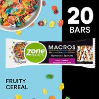 Zone Perfect Macros Protein Bars, Fruity Cereal, 20 Count