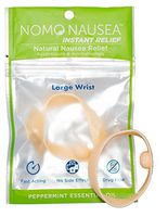 NoMo Nausea Instant Relief Large Tan Aromatherapy Anti-Nausea Bands with Acupressure