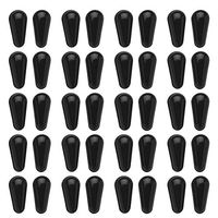 Freebily 20 Pairs of Soft Hypo-allergenic Adhesive Silicone Anti-Slip Nose Pads Grips for Eyeglass Glasses and Sunglasses Drop-Shaped Black One Size