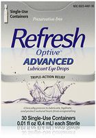 Refresh Optive Advanced Lubricant Eye Drops 30 CT (PACK OF 2)