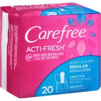 Carefree Body Shape Pantiliners To Go Regular Unscented 20 CT (PACK OF 2)