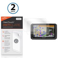Garmin Dezl 770LMTHD Screen Protector, BoxWave [ClearTouch Anti-Glare (2-Pack)] Anti-Fingerprint Matte Film Skin for Garmin Dezl 770LMTHD