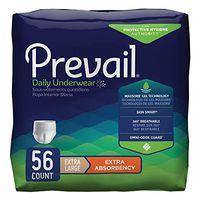 Prevail Protective Underwear, Extra Absorbency, Extra Large, 14 Count (Pack of 4 (56 Count))