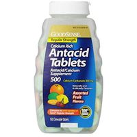 Good Sense Regular Strength Antacid Tablets, Assorted Fruit 150 ea (Pack of 4)