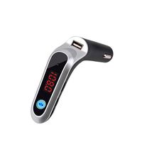 Rukaza Fuloophi Car Bluetooth HandsFree FM Modulator Wireless Bluetooth Car MP3 Player FM Transmitter With 5V /2.5A USB Car Charger (Silver)