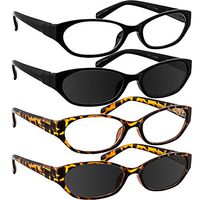 Reading Glasses 3.00 Black Tortoise Black Sun Tortoise Sun (4 Pack) F502