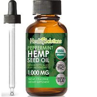 Peppermint Hemp Oil Extract for Pain Relief, Stress, Anxiety, Sleep, Keto 1000mg