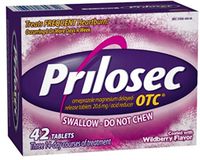 Prilosec OTC Acid Reducer, Delayed-Release Tablets, Wildberry 42 ea (Pack of 5)