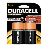 Duracell Coppertop D Alkaline Batteries 2 Each (Pack of 18)