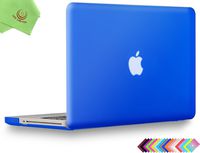 UESWILL Smooth Matte Hard Shell Case Cover for MacBook Pro 15 inch with CD-ROM (Non-Retina) (Model A1286) + Microfibre Cleaning Cloth, Royal Blue