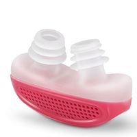 2-in-1 Anti Snore Relieve Snoring Air Purifier Stop Snoring Solution Professional Anti Snoring Device Comfortable and Flexible Anti snoring Plug,Red