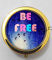 BlackKey Be Free Birds 3-Compartment Decorative Pocket Gift Box Case Organizer for Pill, Color 2 -1123