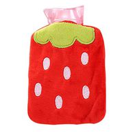 Topdo 1pc x Hot Water Bottle Bag Lovely Fruit Strawberry Design Hand Warmers for Warmer Hand Cold Winter Night Well-Being Heating Relieve Fatigue(1012cm)