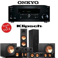 Onkyo TX-RZ810 7.2-Channel Network A/V Receiver + Klipsch RP-280F + Klipsch RP-450C + Klipsch RP-250S + Klipsch R-112SW - 5.2 Reference Premiere Home Theater Package