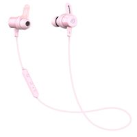 Dudios Bluetooth Headphones Magnetic Wireless Earbuds IPX7 Sweatproof Sports Earphones with Mic (CVC 6.0 Noise Cancelling, 8 Hours Music Time, aptx Stereo, Secure Fit & Lightweight) (Pink)