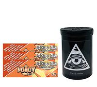 Herb Airtight Container Fresh Kettle with Juicy Jay's Peaches & Cream 1.25 Flavored Hemp Rolling Papers 3 Count DC Crafts Nation- Illuminati