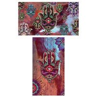 World Buyers Decorative Matches, Set of 2 matchboxes, Hamsa Matchbox