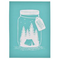 YeulionCraft Self-Adhesive Silk Screen Printing Stencil Mesh Transfers for DIY T-Shirt Pillow Fabric Painting Decoration, Wishing Bottle