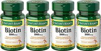 Nature's Bounty Biotin 1000mcg, 100 Tablets (Pack of 4)