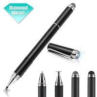 Stylus pen for Ipad,【4-in-1】Universal stylus pens for touch screens.Diamond Digital Pencil for Iphone/Apple/ipad pro/Mini/Air/Android/Tablets/Microsoft and other touch screens - Black