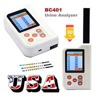 Wang LCD Portable Urine Analyzer GLU,BIL,SG,KET,BLD,PRO,URO,NIT,LEU,VC,PH,USB 11parameter Test Strip BC401