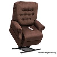 Pride LC-358XL (500 lbs. Weight Capacity) Heritage 3-Position Lift Chair with Inside Delivery and Setup Option (Cloud 9 Walnut, Inside Delivery and Setup)