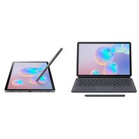 Samsung Galaxy Tab S6 10.5", 128GB (LTE VERIZON & WiFi) Tablet Mountain Gray - SM-T867VZAAVZW with Bookcover Keyboard Gray-EF-DT860UJEGUJ