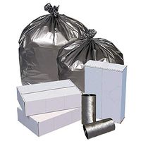 Highmark Linear Low Density Can Liners, 1.6-mil, 40-45 Gallons, 40" x 46", Silver, Box Of 50