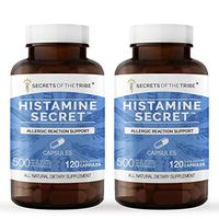 Secrets Of The Tribe - Histamine Secret, Allergic Reaction Support, Herbal Supplement Blend (2x120 Capsules)