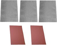 (5) 8" x 11" Match Strike Paper Striker Sheet Adhesive Back Survival Emergency Brown (3 Honeycomb Black/ 2 Brown)