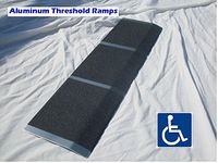 Aluminum Wheelchair Mobility Ramp Threshold 8" X 30" High-quality ADA Approved