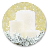 Full-Color Holiday Candlelight Envelope Seals, 140 Count