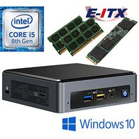 Intel NUC8I5BEK 8th Gen Core i5 System, 16GB Dual Channel DDR4, 480GB M.2 SSD, Win 10 Pro Installed & Configured by E-ITX