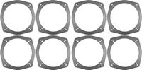 2002-2007 Mitsubishi Lancer Front or Rear 6 1/2" 6.5" Speaker Adapter Spacer Rings - SAK058_55-4 Pair