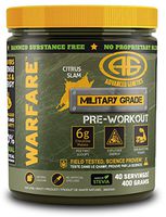 Advanced Genetics Warfare - Pre-Workout Powder - Citrulline Malate, Caffeine, Synephrine, Dendrobium, Stevia Sweetened, Citrus Slam - 40 Servings - 400 Grams