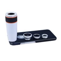 Apexel Samsung Galaxy Note 5 Camera Lens Kit Including 8X ABS Telephoto Lens/Wide Angle Lens/Macro Lens/Fisheye Lens/Back Case Cover for Samsung Galaxy Note 5 Silver