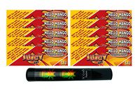 Herb Airtight Tube Pocket Protector with Juicy Jay's Mello Mango 1.25 Flavored Hemp Rolling Papers 10 Count DC Crafts Nation- Rasta Skull