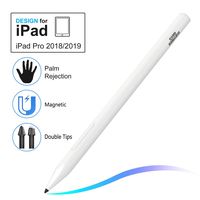 Stylus for iPad, KSW KINGDO Palm Rejection Rechargeable Stylus for iPad Pro (3rd Gen,11 Inch and 12.9 Inch), iPad (6th Gen,10.2-Inch), iPad Air (3rd Gen) and iPad Mini (5th Gen)